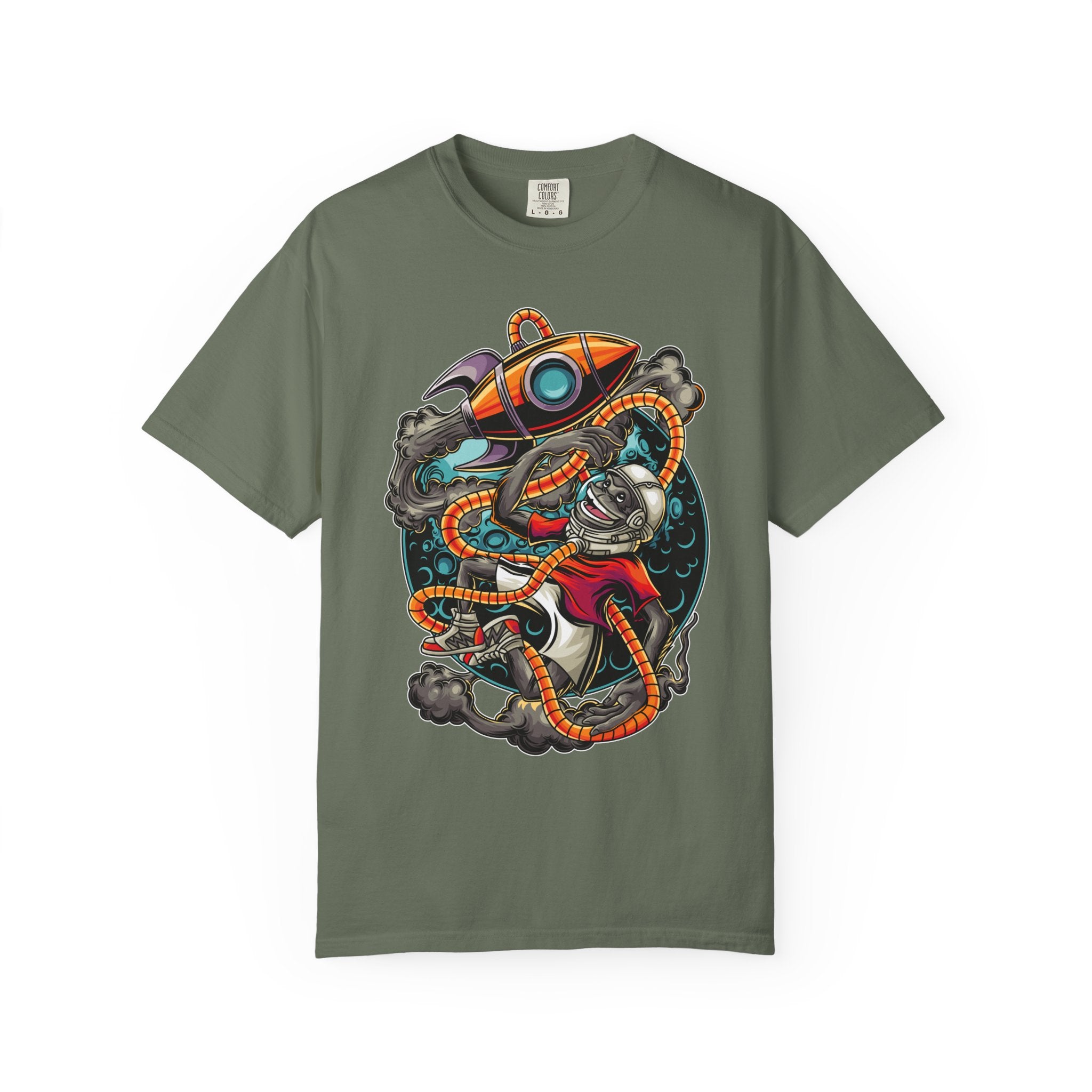 Space Monkey Shirt - Funny Astronaut Tee - Rocket Adventure Gift - Sinful Threads