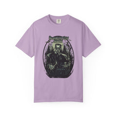 Frankenstein Rocks Halloween Graphic Novelty Design T-Shirt