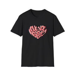 Love You Forever Heart Tee - Romantic Heart Graphic Tshirt - Sinful Threads