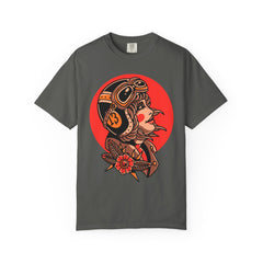 Biker Girl Shirt - Tattoo Flower Tee - Motorcycle Art Gift