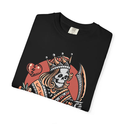 Skull King Hearts Shirt - Playing Card Tee, Unique Poker Gift - Sinful Threads