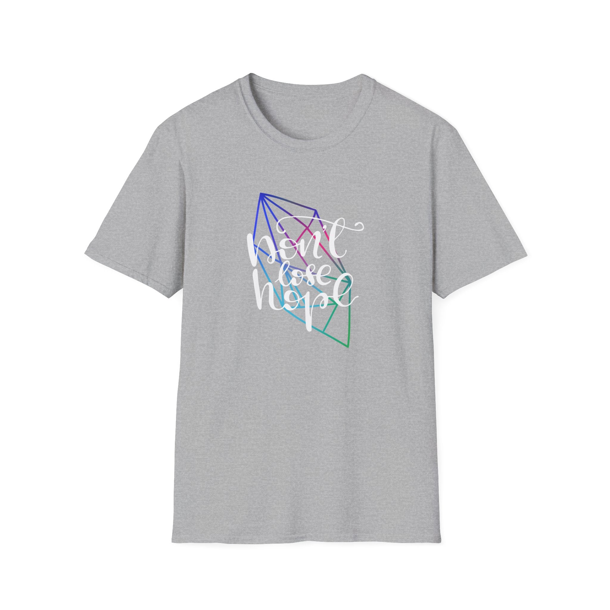 Don't Lose Hope Colorful Graphic Tee - Inspirational Shirt - Sinful Threads