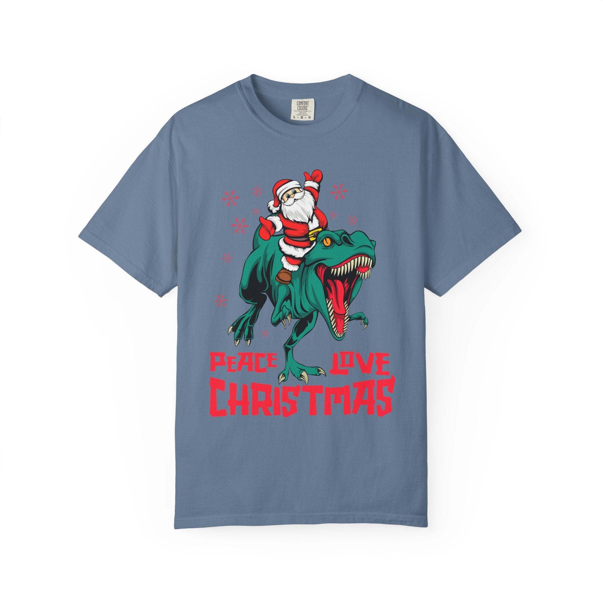 Santa T-Rex Shirt - Funny Dino Christmas Tee - Holiday Gift - Sinful Threads