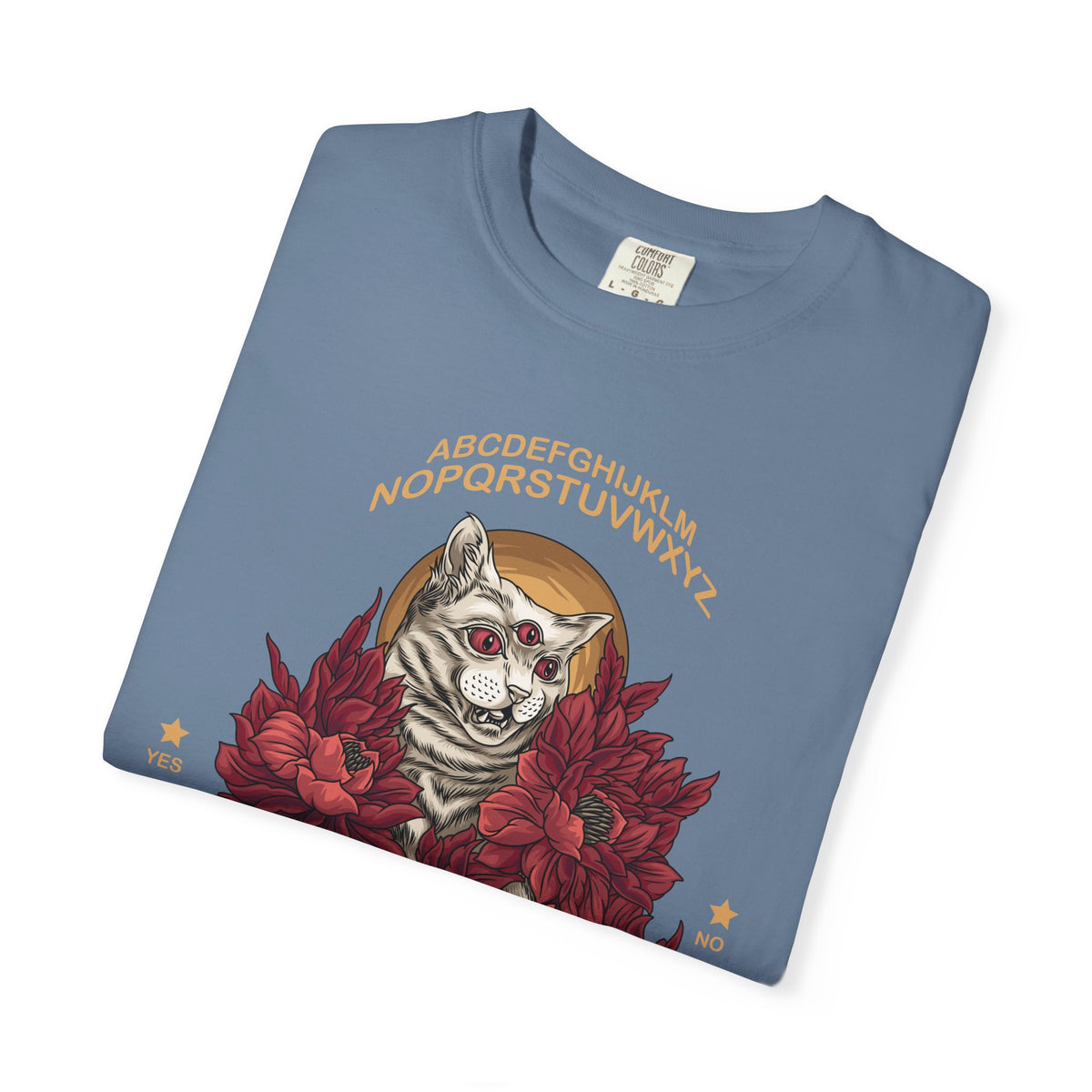 Three-Eyed Cat Tee - Witchy Ouija Vibes - Occult Shirt