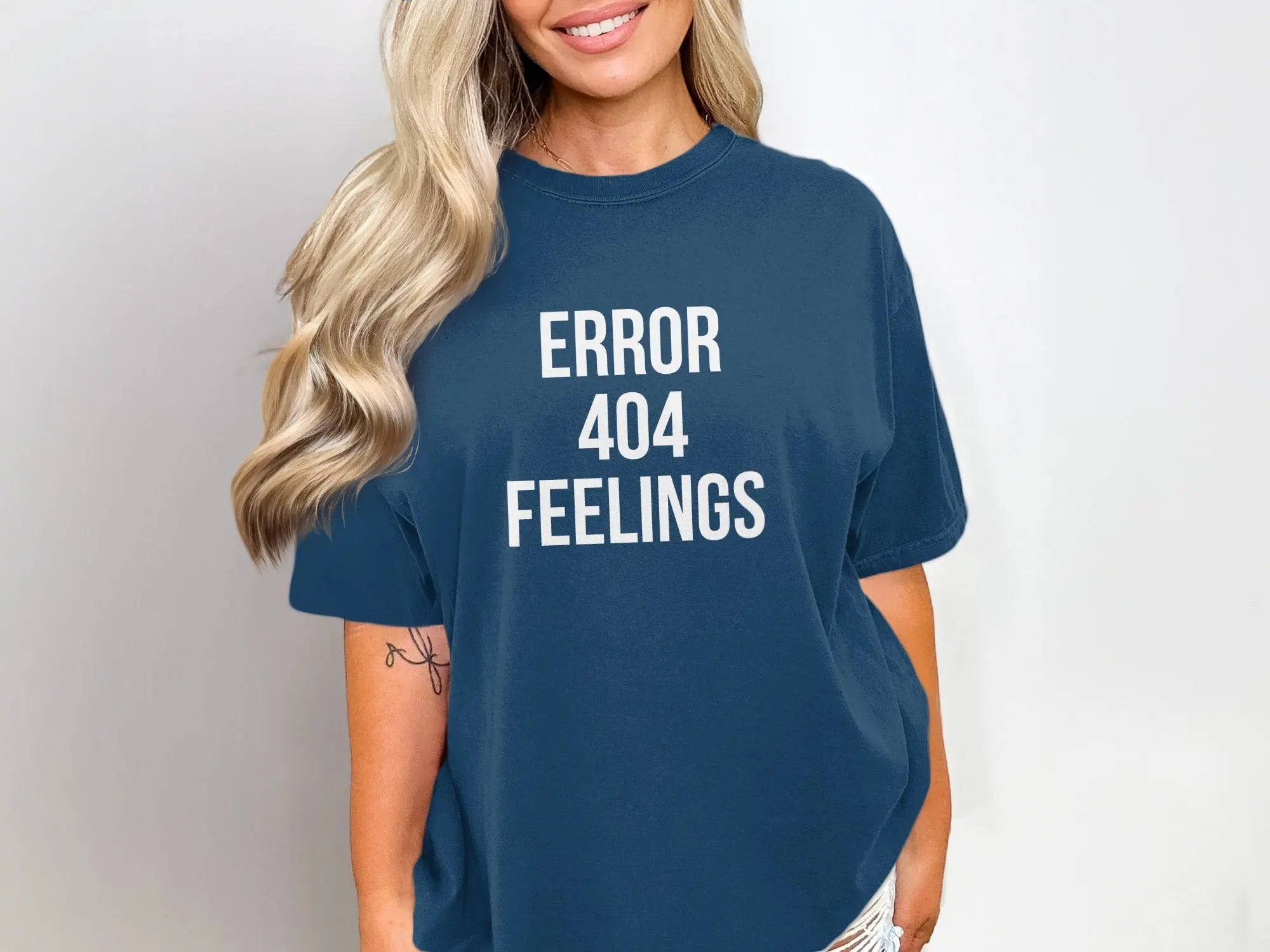 Error 404 Feelings Graphic Tee Shirt product