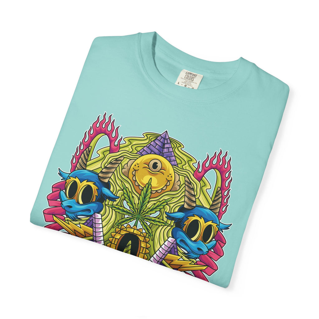 Trippy Monster Tee - Psychedelic Monster Tee - Weed Art Gift - Sinful Threads