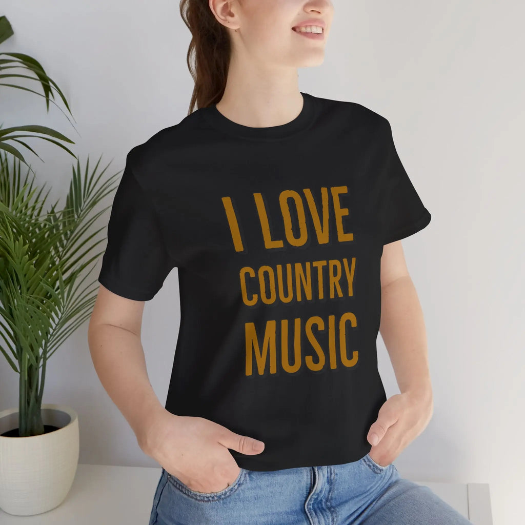 I Love Country Music Graphic Tee - Country Fan Festival Shirt Printify