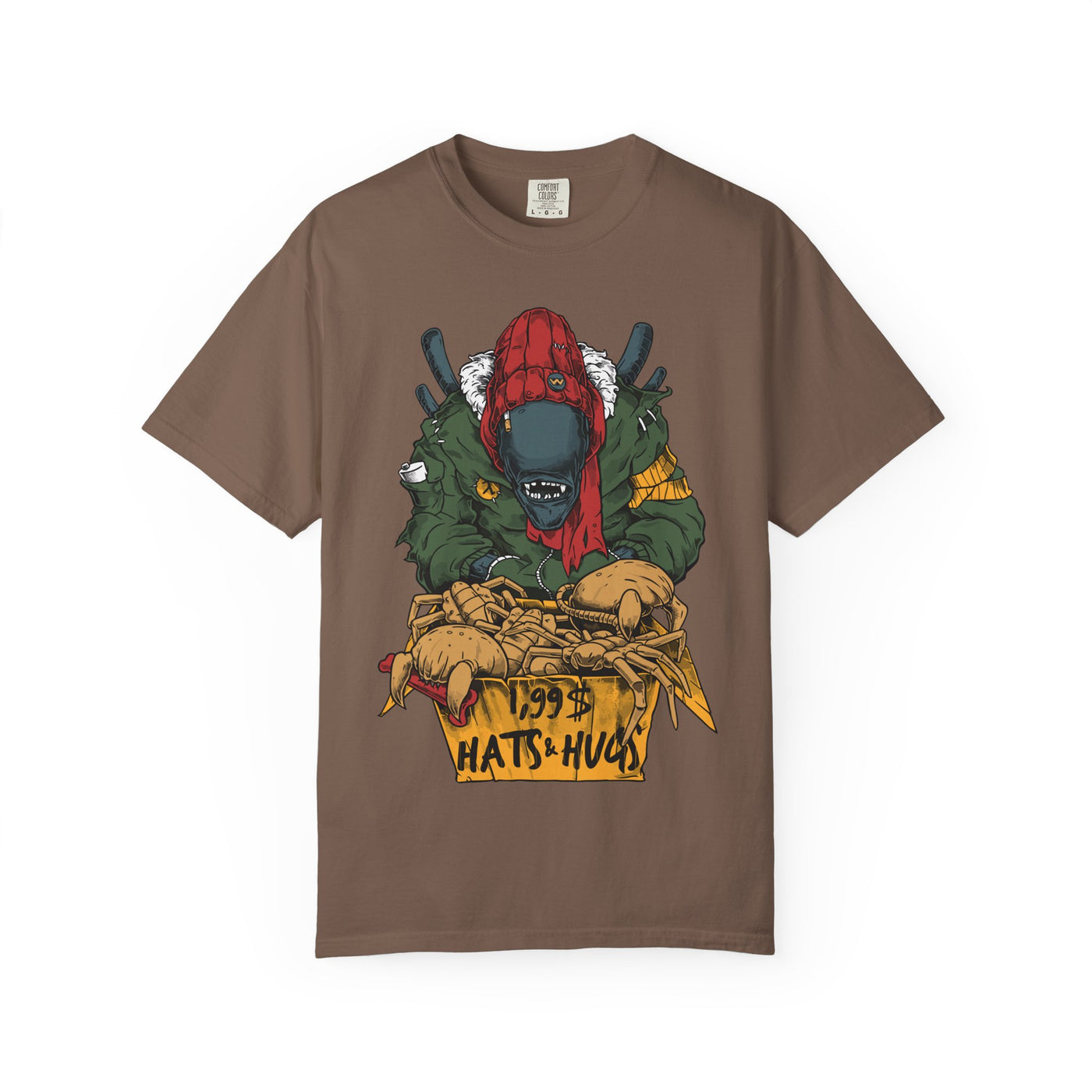 Alien Hugs Funny Shirt - Facehugger Sci-Fi Comedy Tee - Sinful Threads