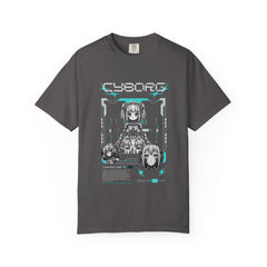 Kawaii Anime Tee - Cyberpunk Robot Design - Cute Gift