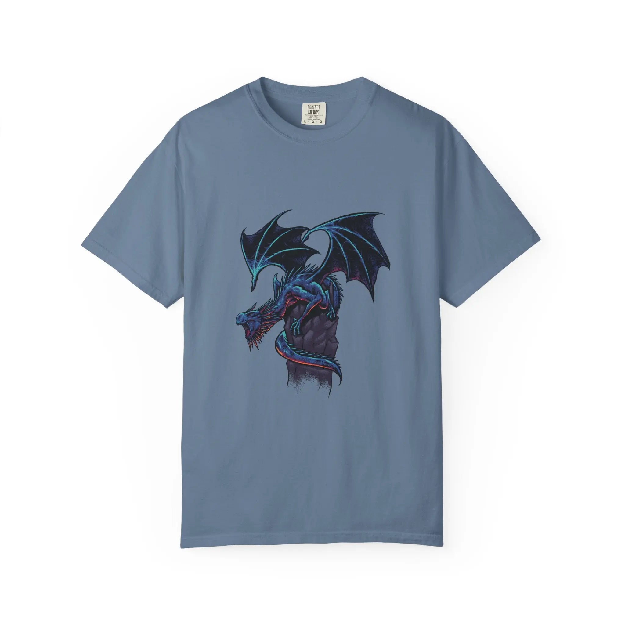 Fierce Dragon Roaring Illustration Graphic Design T-Shirt - Sinful Threads