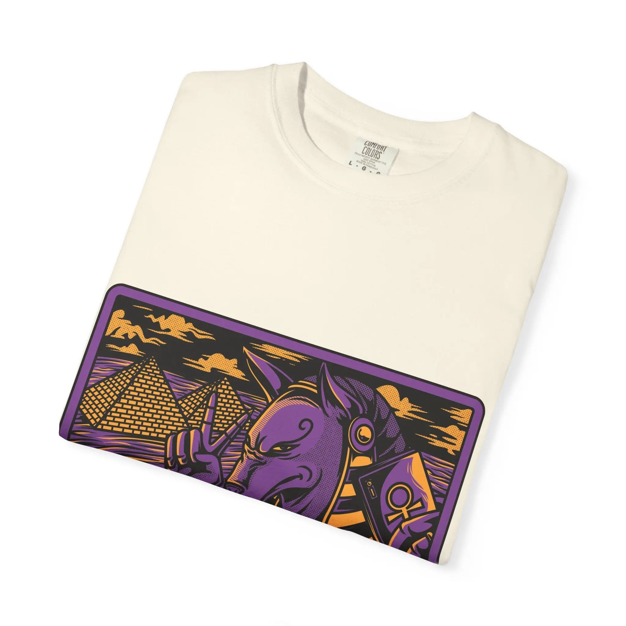 Anubis With Egyptian Pyramids and Timeless Graphic T-Shirt - Sinful Threads