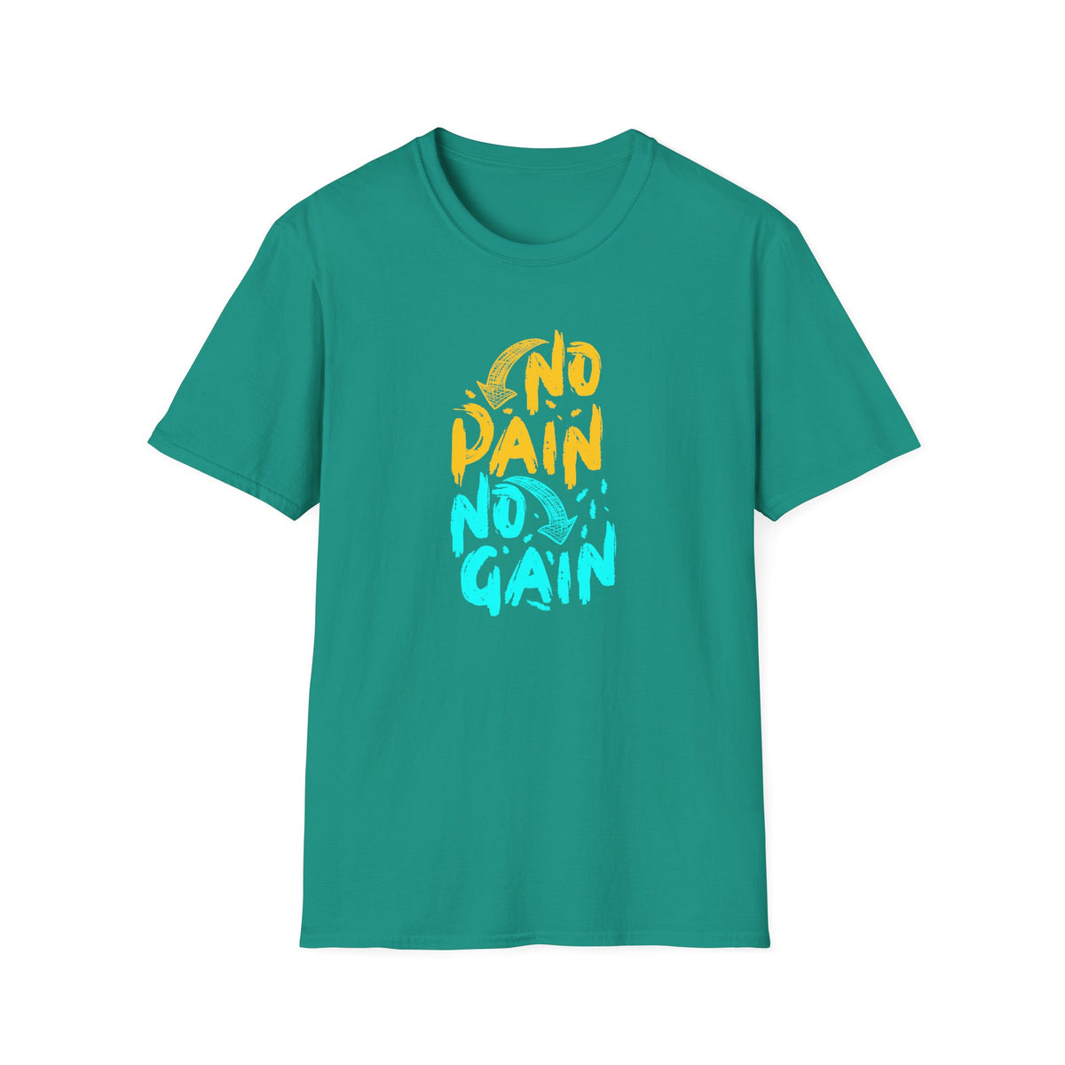 No Pain No Gain Motivational Graphic Tee - Inspire Success