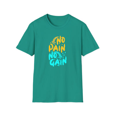 No Pain No Gain Motivational Graphic Tee - Inspire Success - Sinful Threads