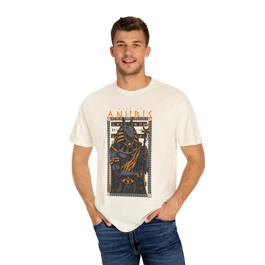 Egyptian Warrior Anubis Graphic Print T-Shirt - Sinful Threads