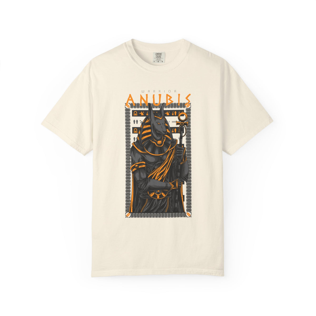 Egyptian Warrior Anubis Graphic Print T-Shirt