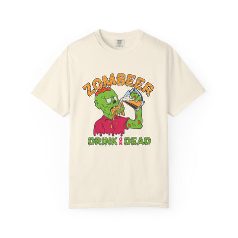 Funny Zombie Shirt - Zombeer Drink Dead Tee - Beer Gift