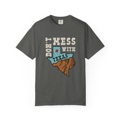 Dont Mess With Texas Map Novelty Design Humor T-Shirt