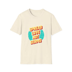 Spread Love Not Germs Tshirt - Community Wellness Tee