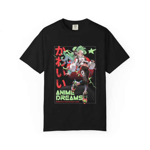 Cyberpunk Anime Tee - Kawaii Vaporwave - Streetwear
