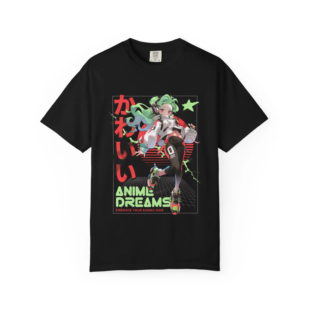 Cyberpunk Anime Tee - Kawaii Vaporwave - Streetwear - Sinful Threads
