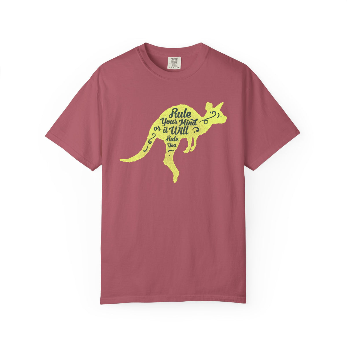 Kangaroo Silhouette with Mental Rules Greatness T-Shirt - Sinful Threads
