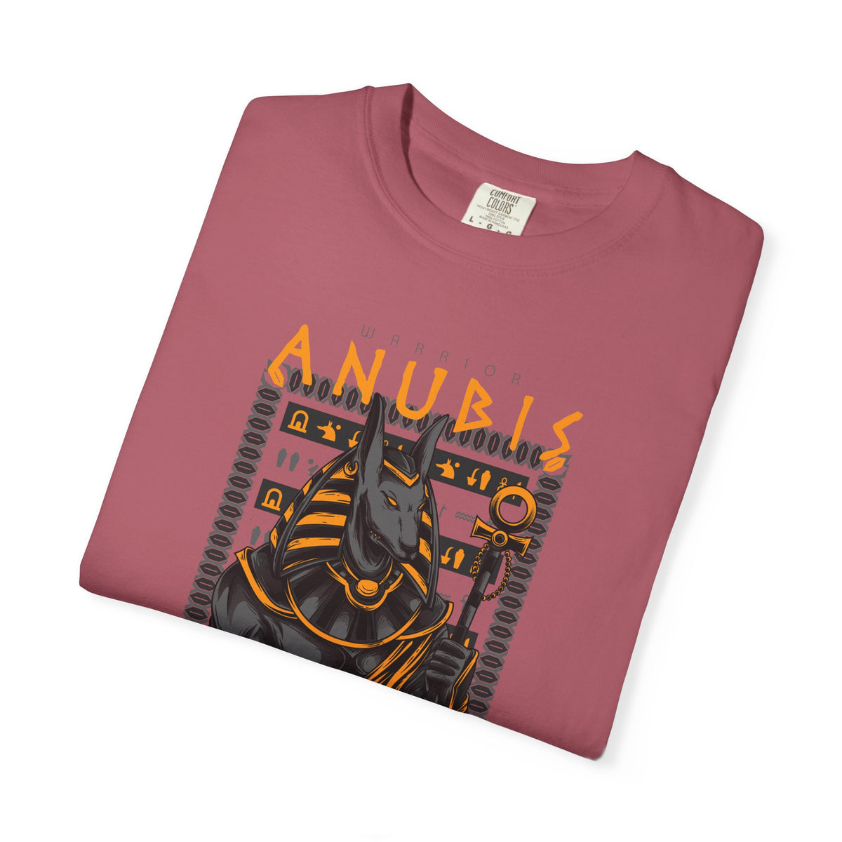 Egyptian Warrior Anubis Graphic Print T-Shirt