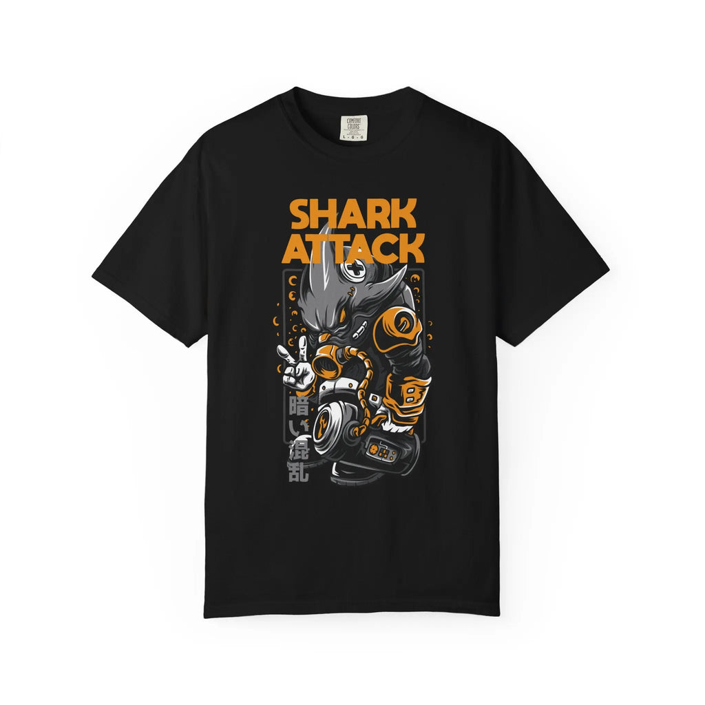 Shark Attack Bold Graphic Unisex T-Shirt - Sinful Threads