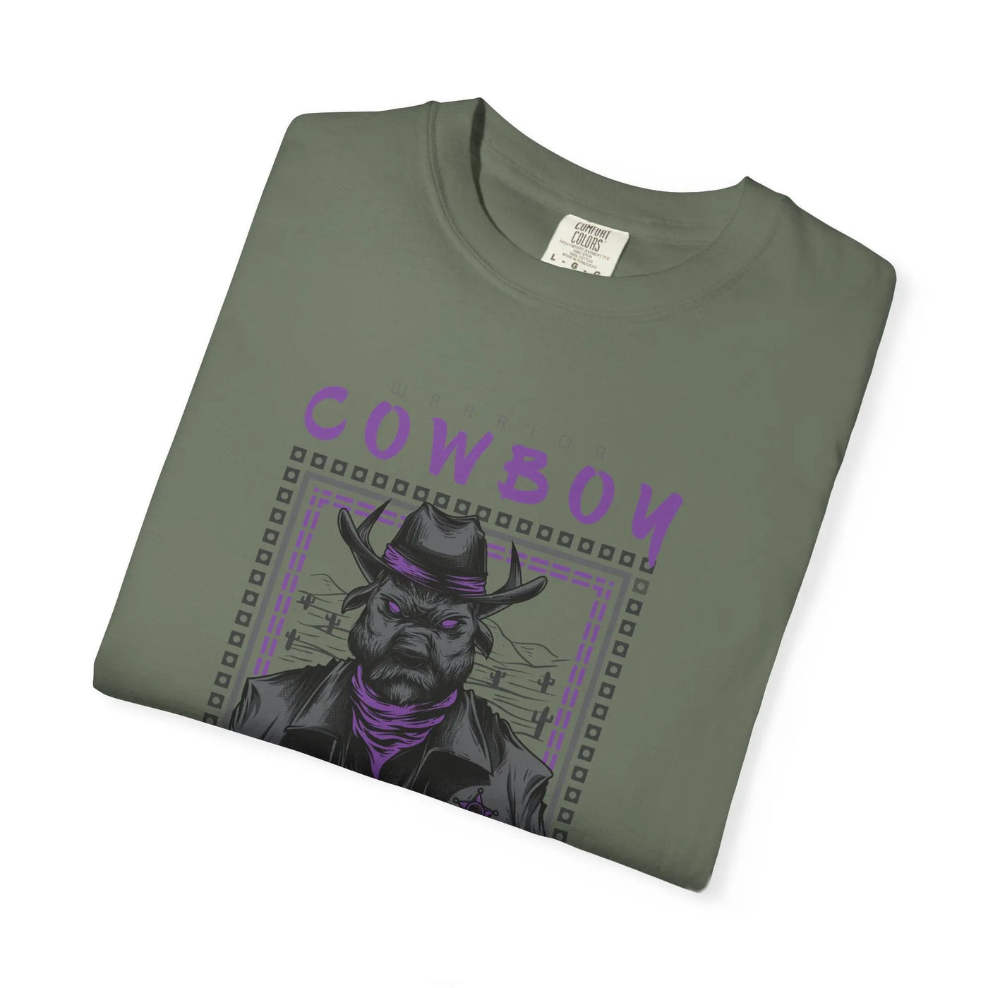 Warrior Cowboy Graphic Unisex Relaxed Fit T-Shirt - Sinful Threads