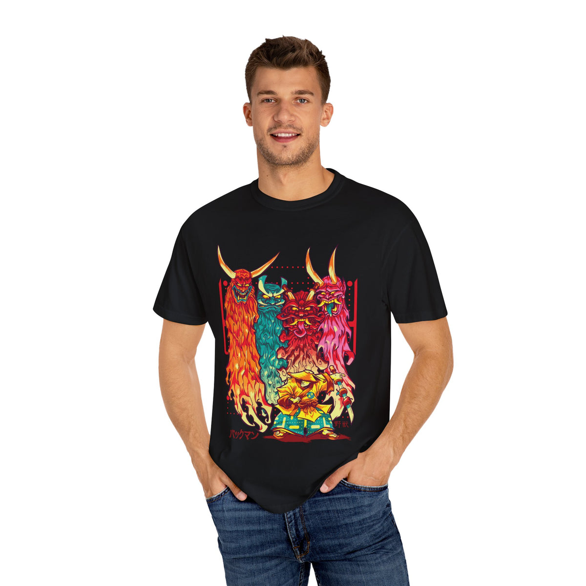 Oni T Shirt - Samurai Tee with Bold Japanese Design