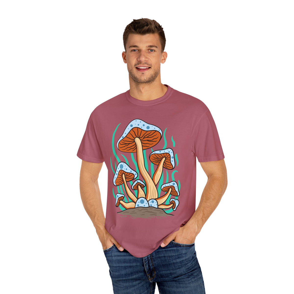 Groovy Mushroom Tee - Funky Forest Magic Fungi