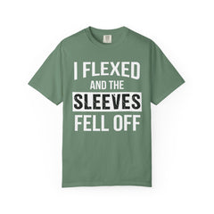 I Flexed Sleeves Statement T-Shirt - Premium Gym Humor Tee