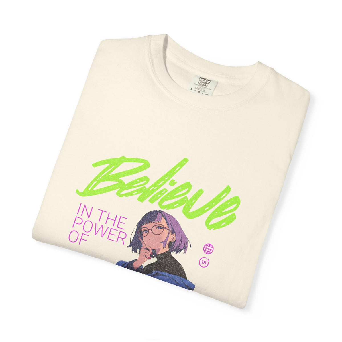 Kawaii Anime Tee - Believe Y2K Girl Design - Cute Gift