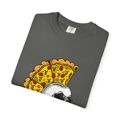 Pizza Mohawk Skull Funny Graphic Unique Design T-Shirt