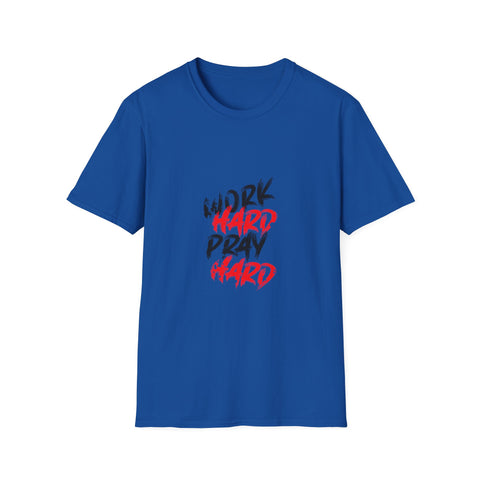 Work Hard Pray Hard Tshirt - Faith Based Success Shirt