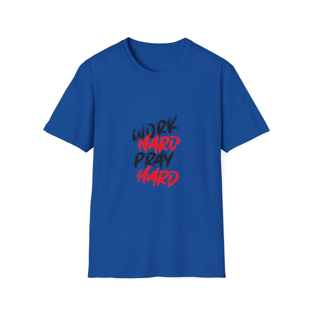 Work Hard Pray Hard Tshirt - Faith Based Success Shirt - Sinful Threads