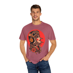Biker Girl Shirt - Tattoo Flower Tee - Motorcycle Art Gift