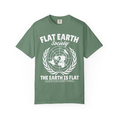 Flat Earth Society Question Everything Funny Design T-Shirt