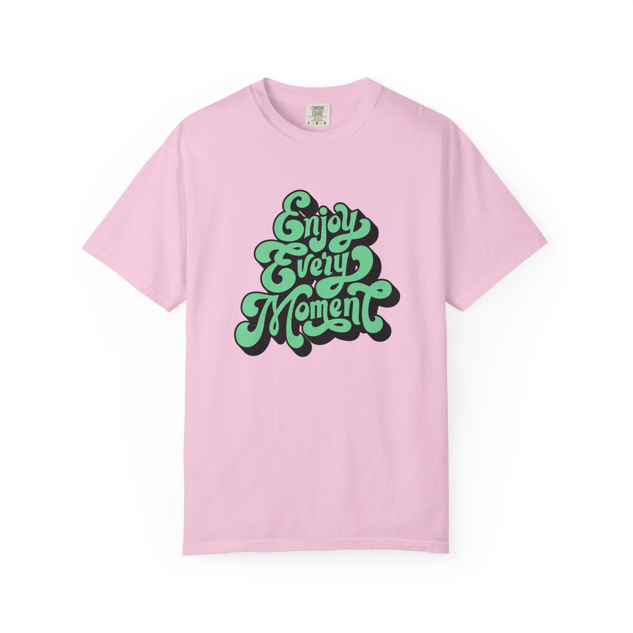 Groovy Graphic Tee - Enjoy Every Moment - Positive Vibe Gift - Sinful Threads