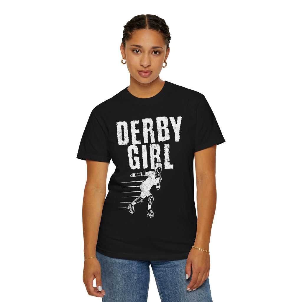 Derby Girl Skater Illustration Sports Design T-Shirt - Sinful Threads
