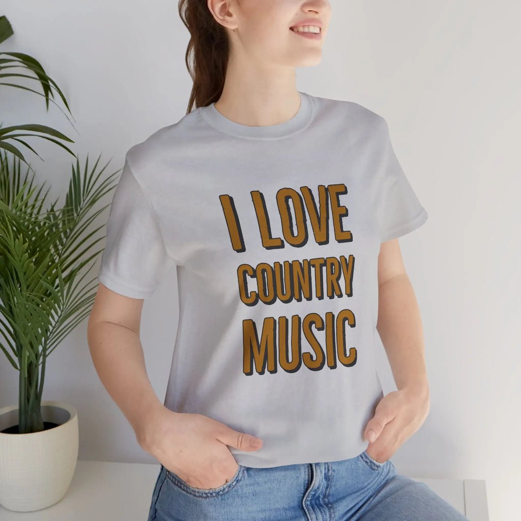 I Love Country Music Graphic Tee - Country Fan Festival Shirt Printify