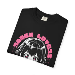 Ramen Lovers Tee - Romantic Anime Girl - Kawaii Gift