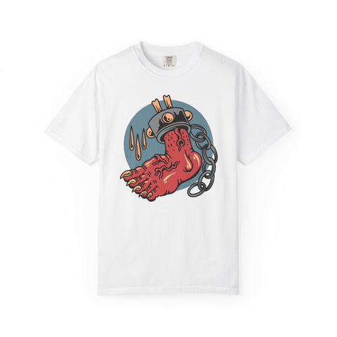 Monster Horror Tee - Creepy Halloween Shirt - Chains Graphic