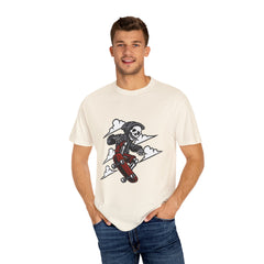 Grim Reaper Skate Shirt - Skeleton Tee - Cool Skater Gift
