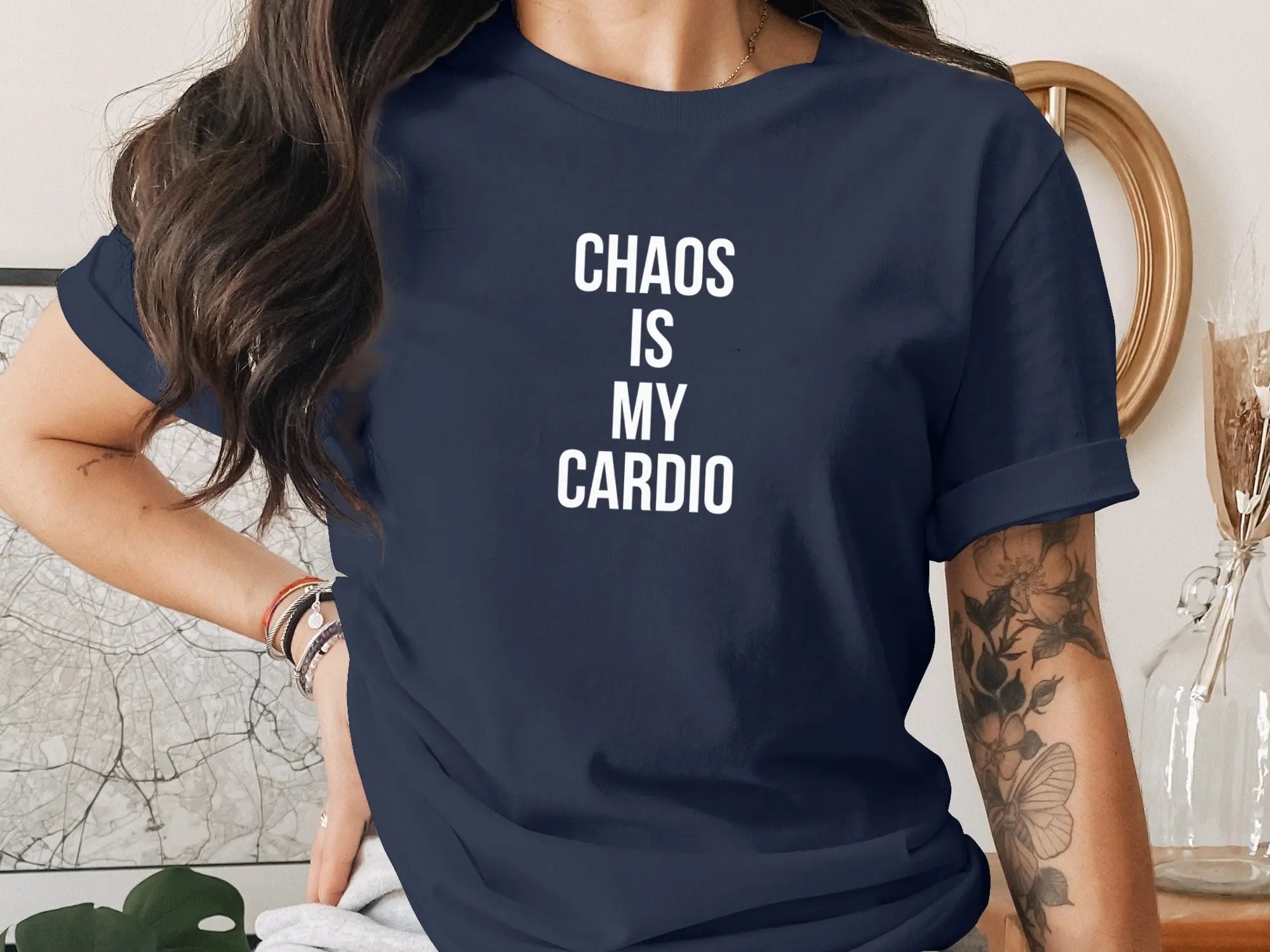 Chaos Is My Cardio Graphic Tee product