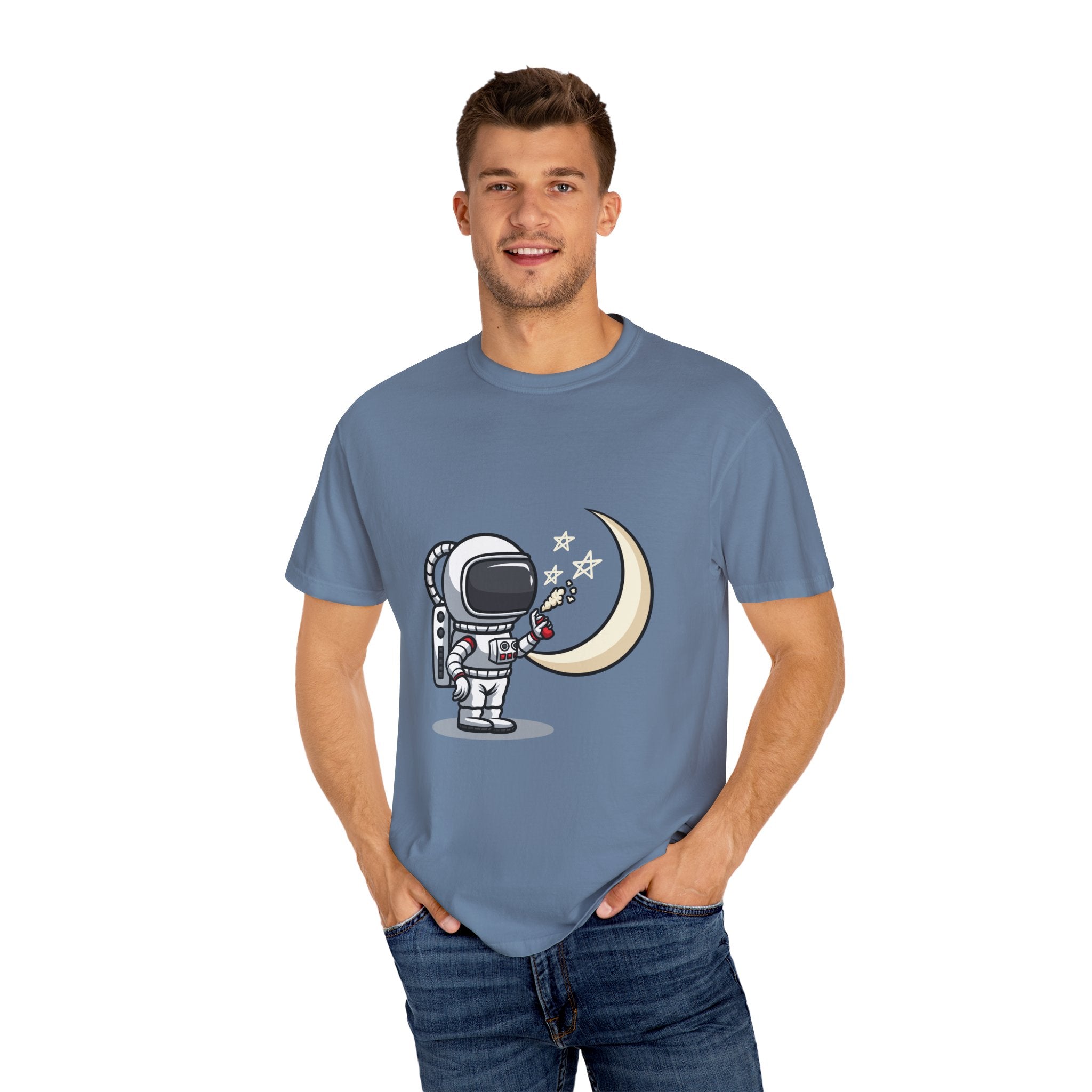 Cartoon Astronaut Shirt – Graffiti Moon Tee – Space Lover Gift - Sinful Threads