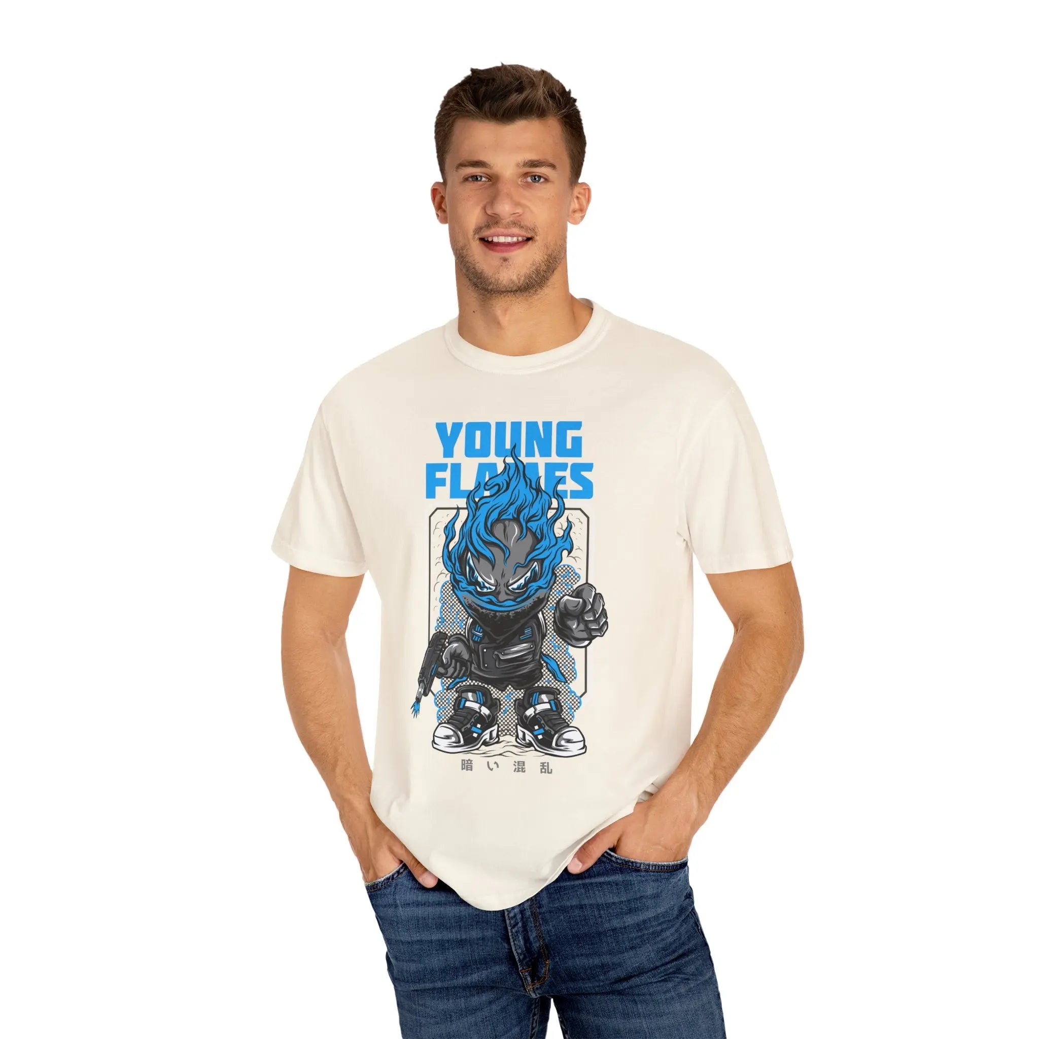 Young Flames Graphic T-Shirt Bold and Fierce Design - Sinful Threads