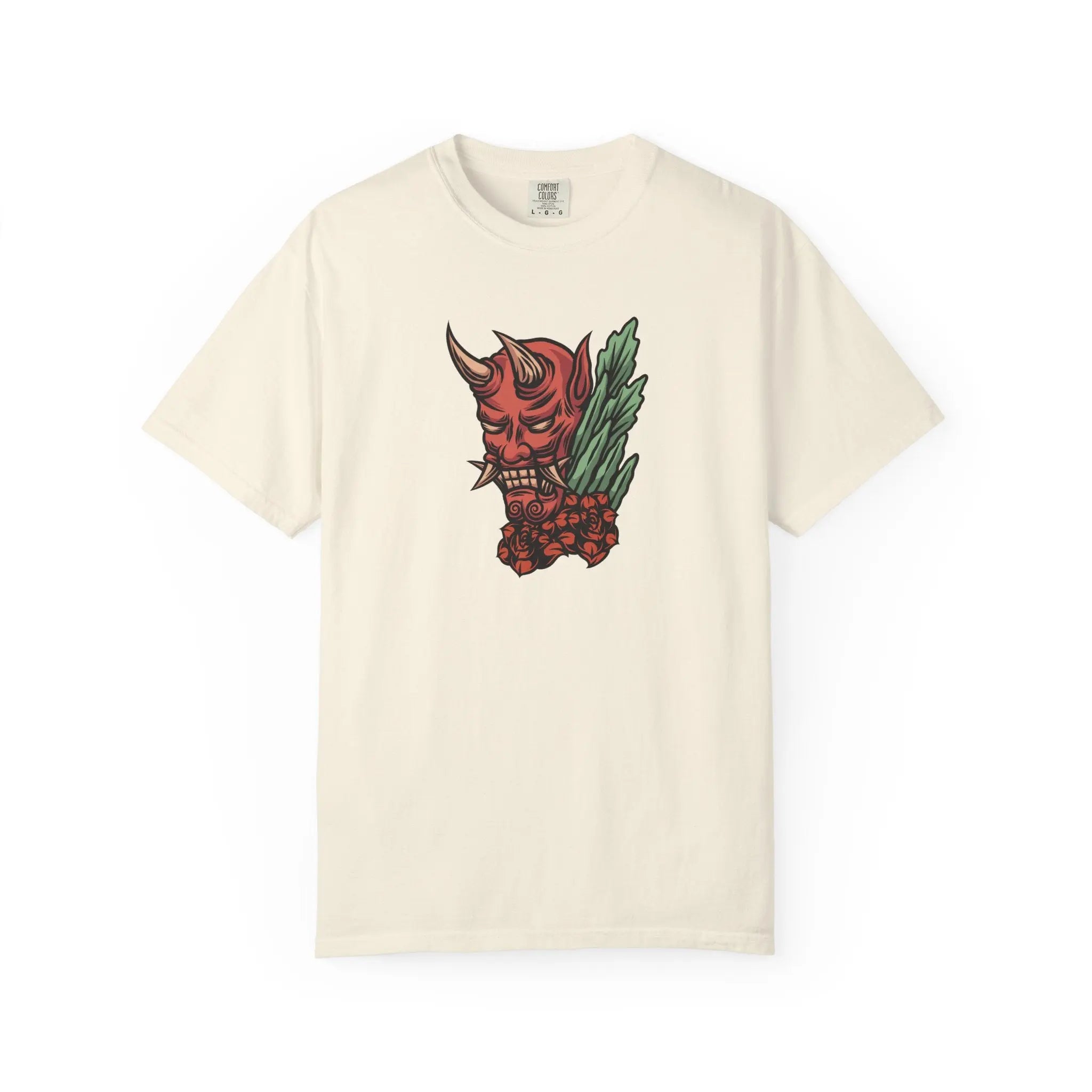 Oni Mask T Shirt - Japanese demon tee - Sinful Threads