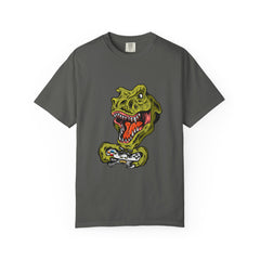 Dino Gamer Rex with Controller Video Game Fan T-Shirt