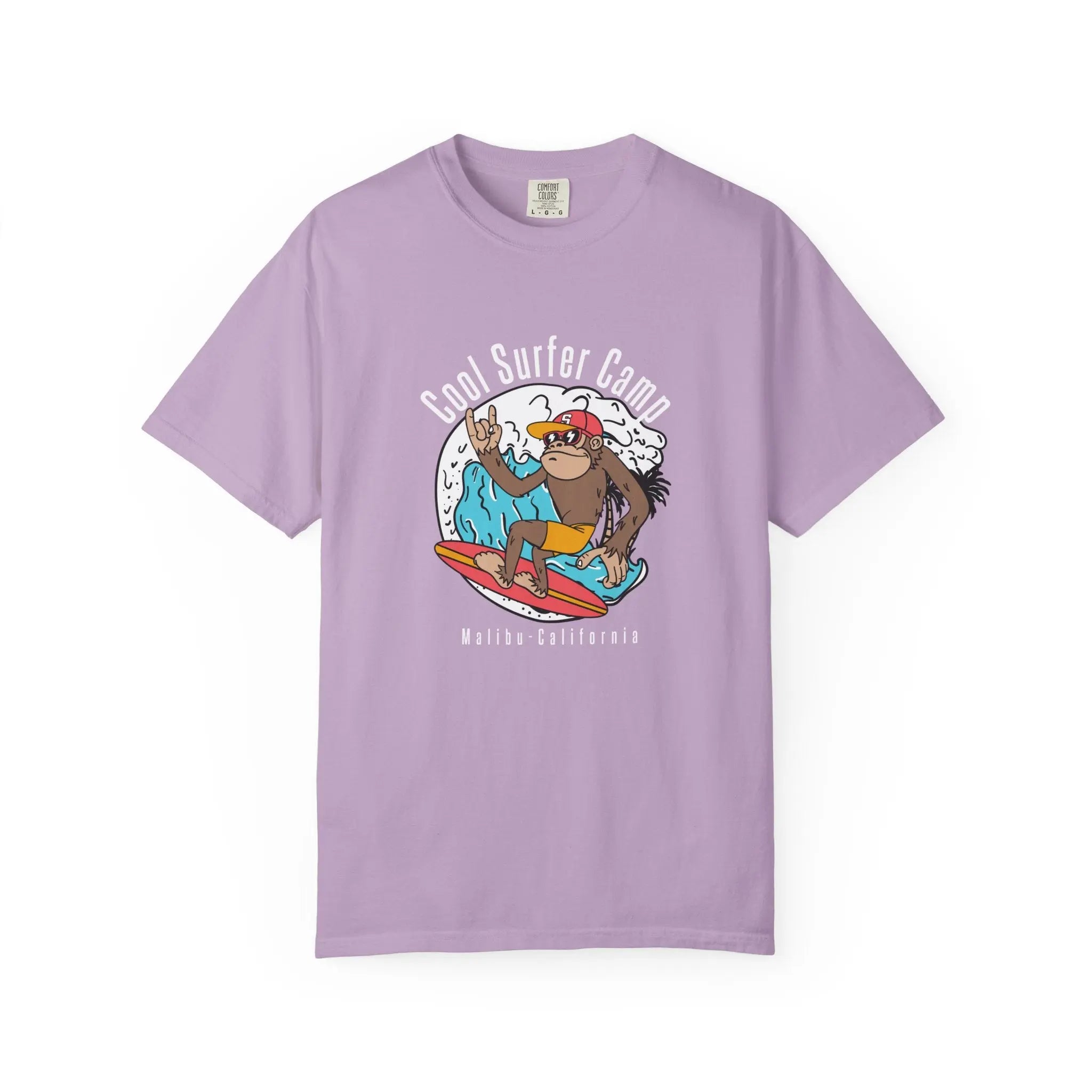 Malibu California Cool Surfing Monkey Graphic Casual Wear T-Shirt - Sinful Threads