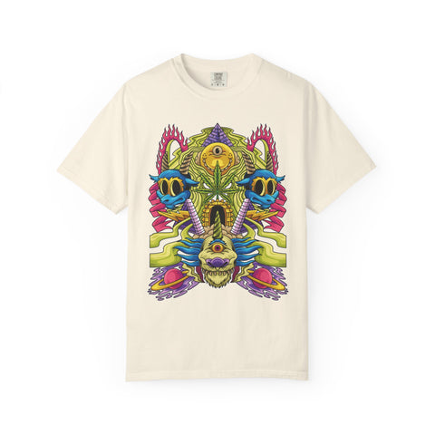 Trippy Monster Tee - Psychedelic Monster Tee - Weed Art Gift
